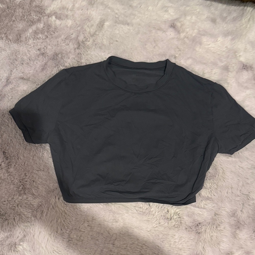 SKIMS Charcoal Gray Crop Top